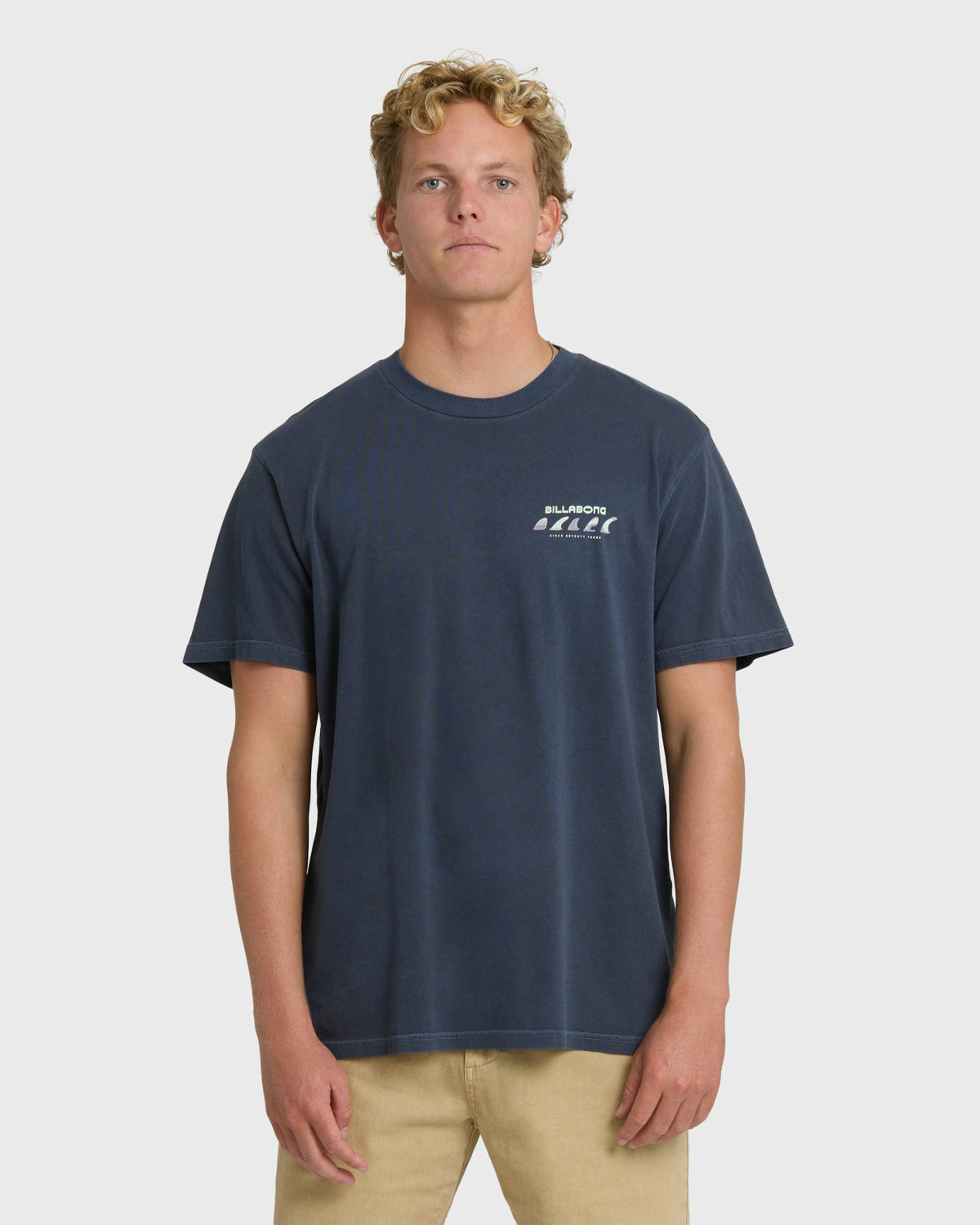 Billabong Men's Choices Wave Washed Premium Short Sleeve T-Shirt - Graystone