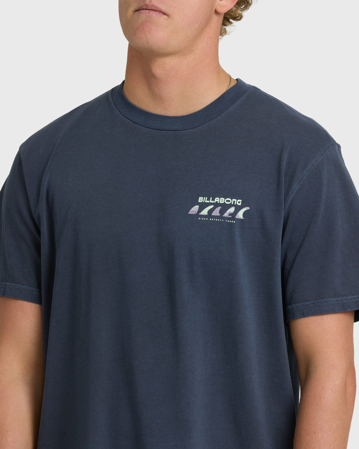 Billabong Men's Choices Wave Washed Premium Short Sleeve T-Shirt - Graystone