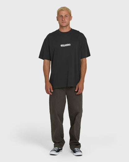Billabong Men's Marrow OG Short Sleeve Knit T-Shirt - Washed Black