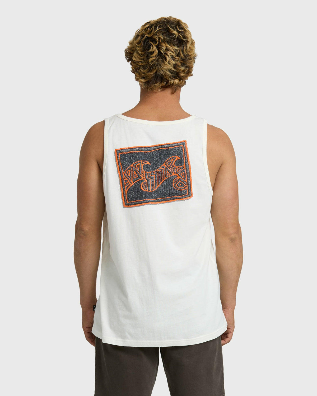 Billabong Men's Crayon Wave Tank - Off White