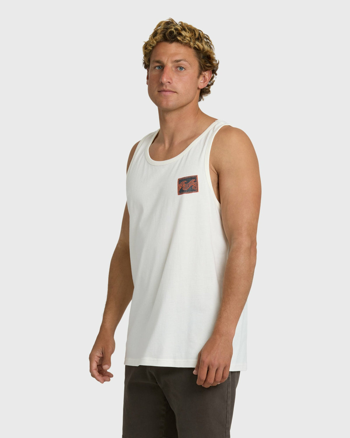 Billabong Men's Crayon Wave Tank - Off White