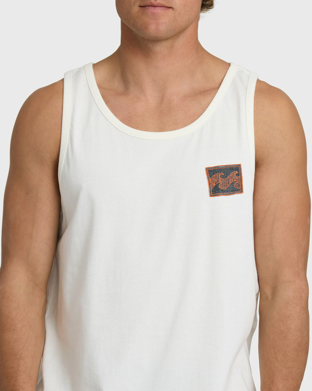 Billabong Men's Crayon Wave Tank - Off White