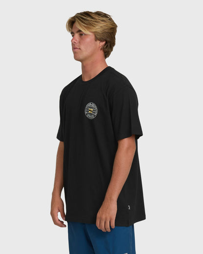 Billabong Men's A\/Div Rockies Premium Short Sleeve Knit T-Shirt - Black
