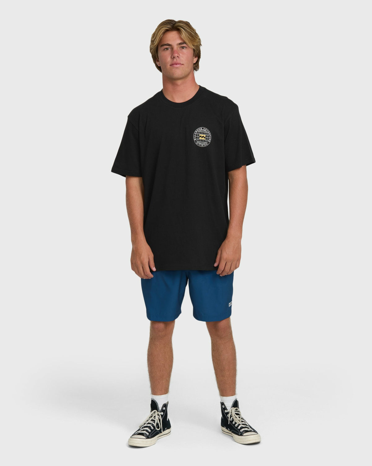 Billabong Men's A\/Div Rockies Premium Short Sleeve Knit T-Shirt - Black
