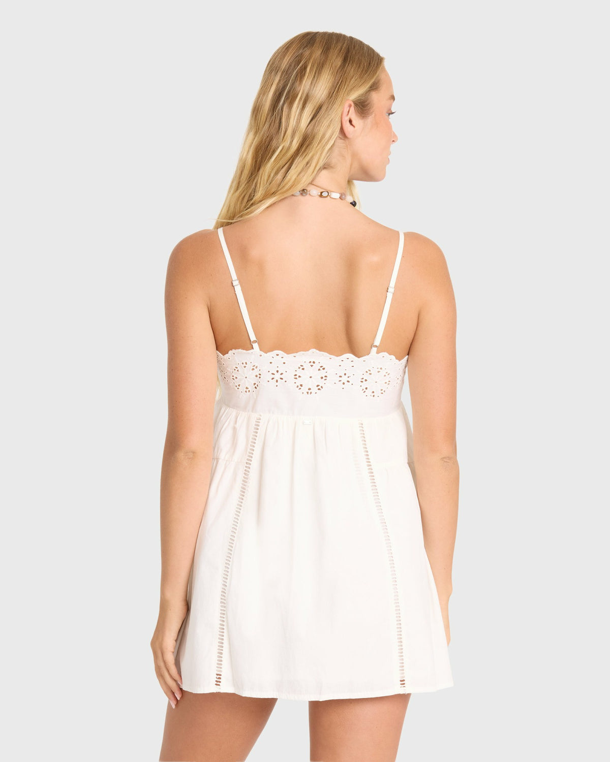 Billabong Women's Light And Airy Mini Dress - Salt Crystal