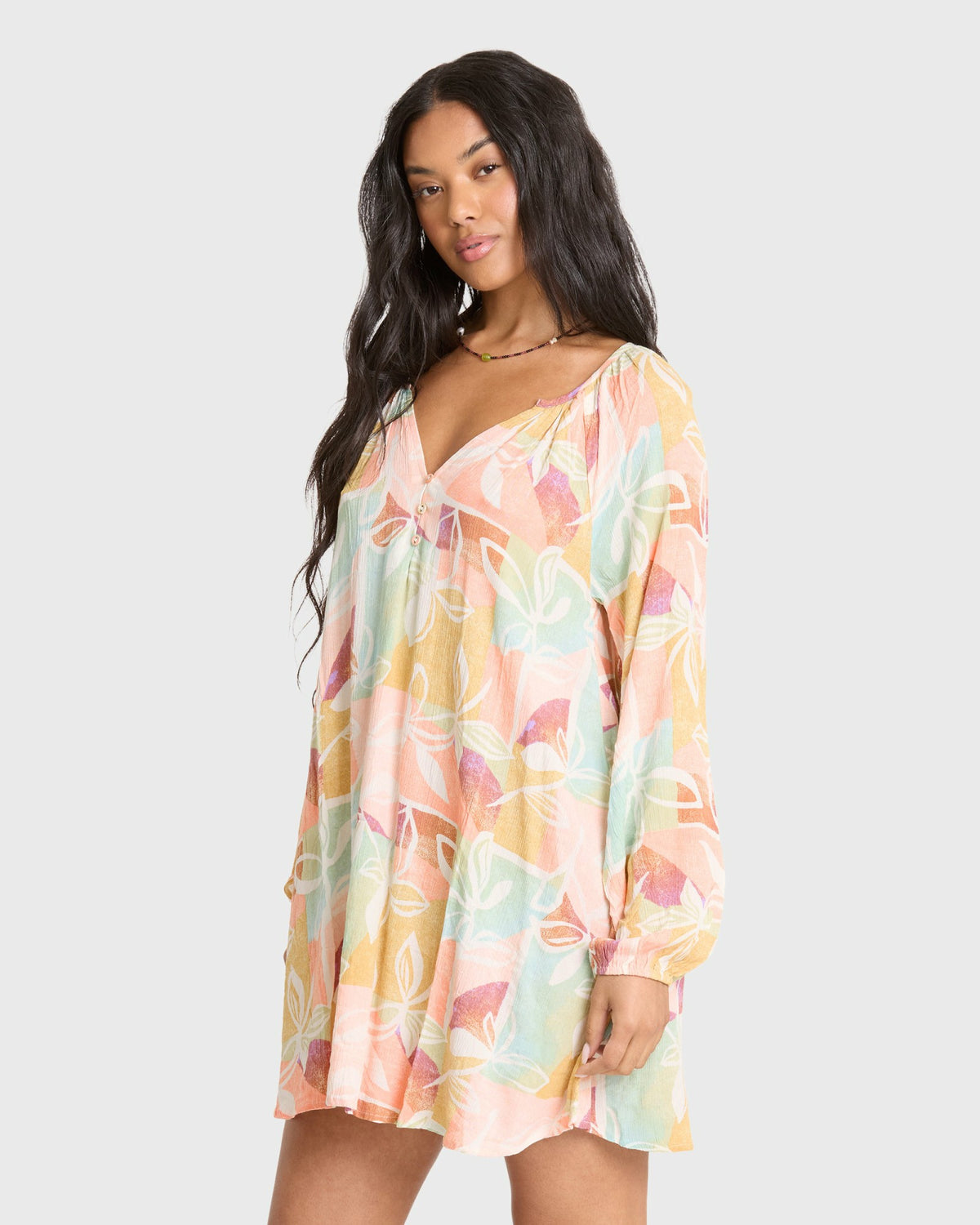 Billabong Women's Sweet Dreamer Mini Dress - Orange Multi
