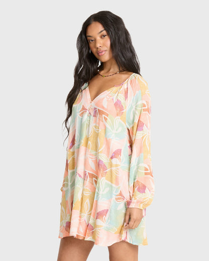 Billabong Women's Sweet Dreamer Mini Dress - Orange Multi