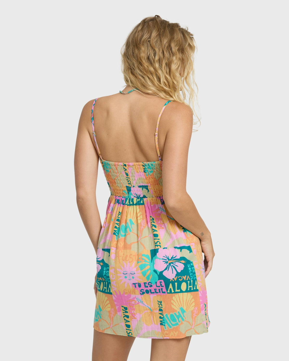 Billabong Women's Fever Dream Mini Dress - Deep Lagoon Multi