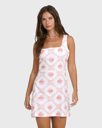 Billabong Women's Sunlit Sky Mini Dress - Salt Crystal