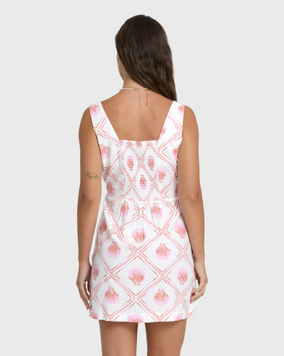 Billabong Women's Sunlit Sky Mini Dress - Salt Crystal