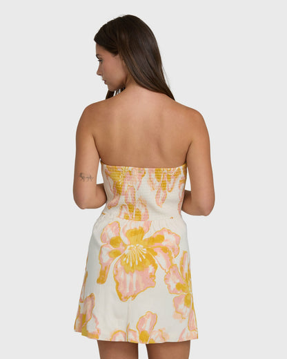 Billabong Women's Floral Trippin Mini Dress - Salt Crystal