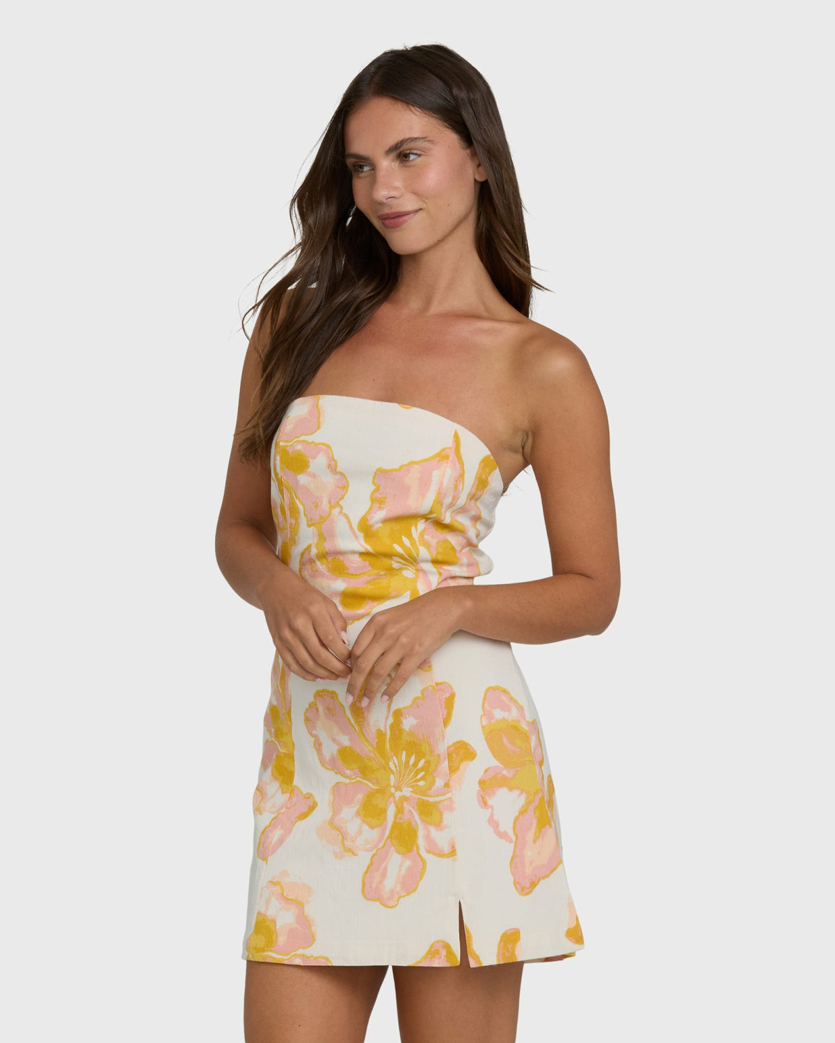 Billabong Women's Floral Trippin Mini Dress - Salt Crystal