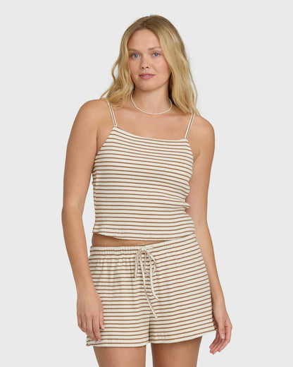Billabong Women's Easy Livin Tank Top - Brown Stone