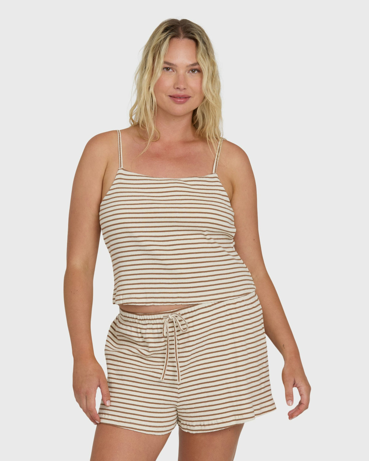 Billabong Women's Easy Livin Tank Top - Brown Stone