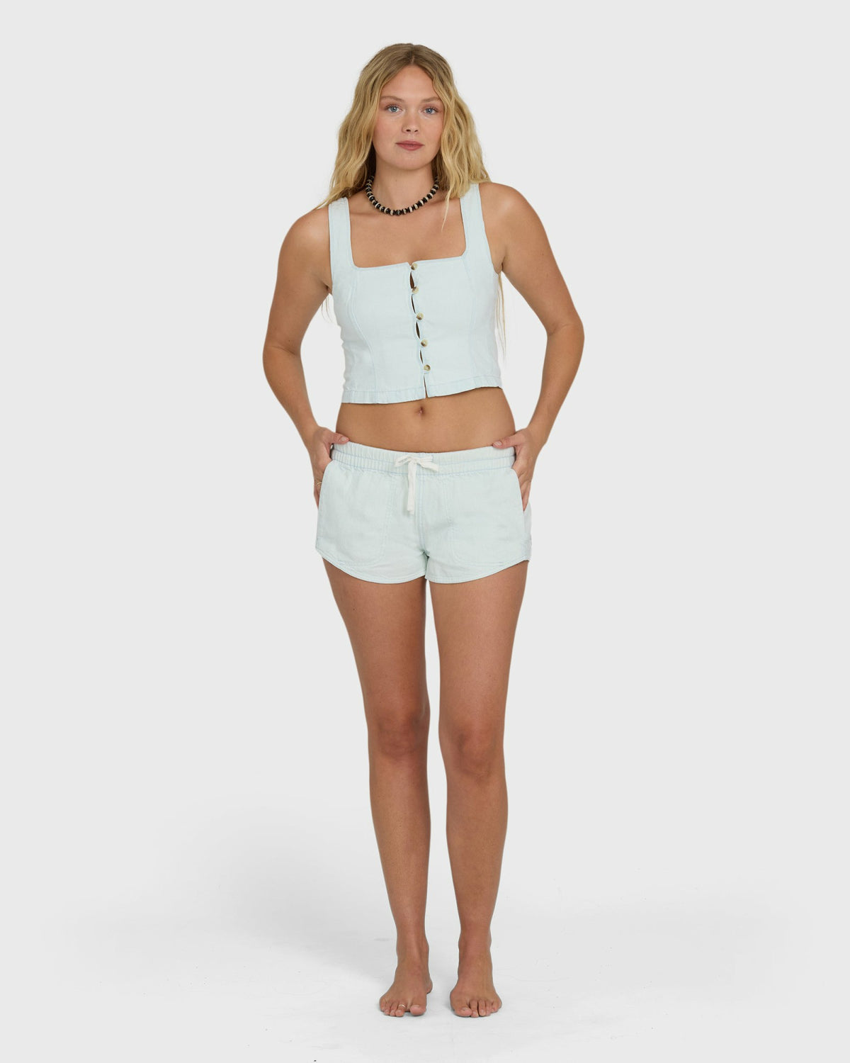 Billabong Women's June Saltwashed Tank Top - Clearwater