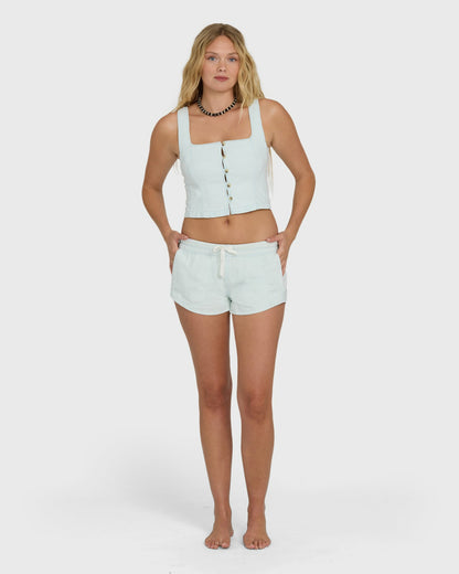 Billabong Women's June Saltwashed Tank Top - Clearwater