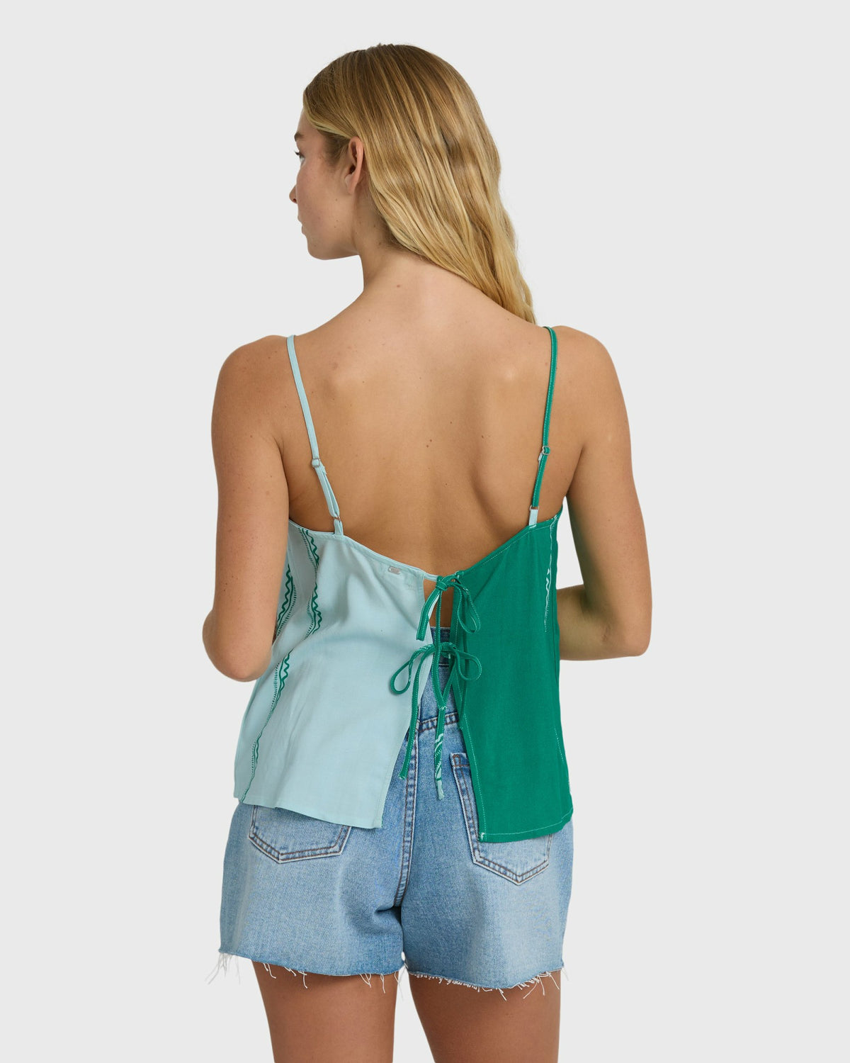 Billabong Women's Vacay Dreams Woven Tank - Pool Blue