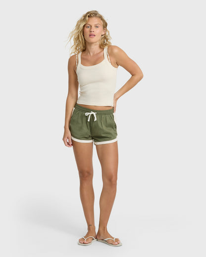 Billabong Women's All Time Tank Top - White Cap