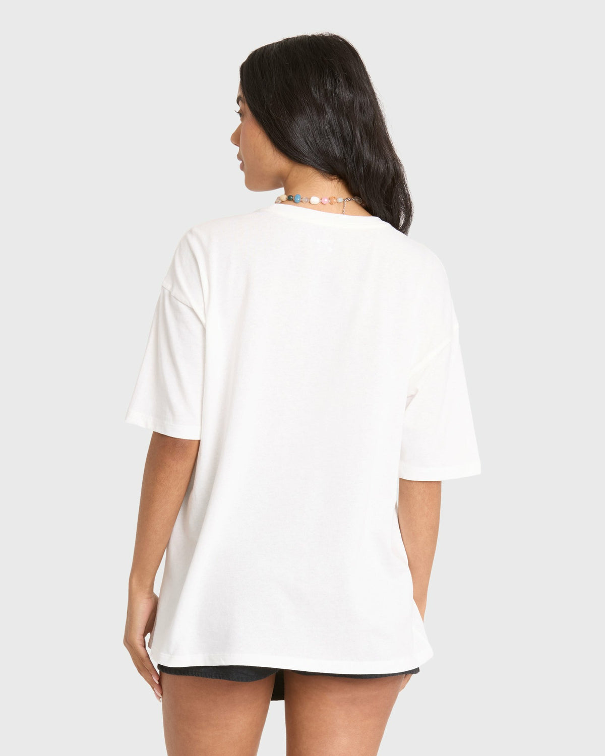 Billabong Women's Pour Your Heart Short Sleeve Jersey T-Shirt - Salt Crystal