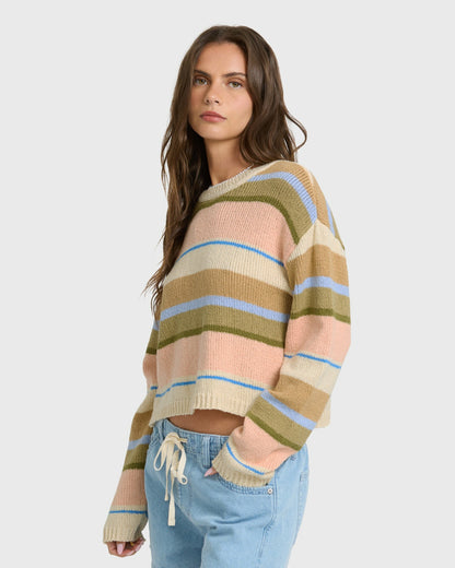Billabong Women's Bright Sol Sweater - Light Peach
