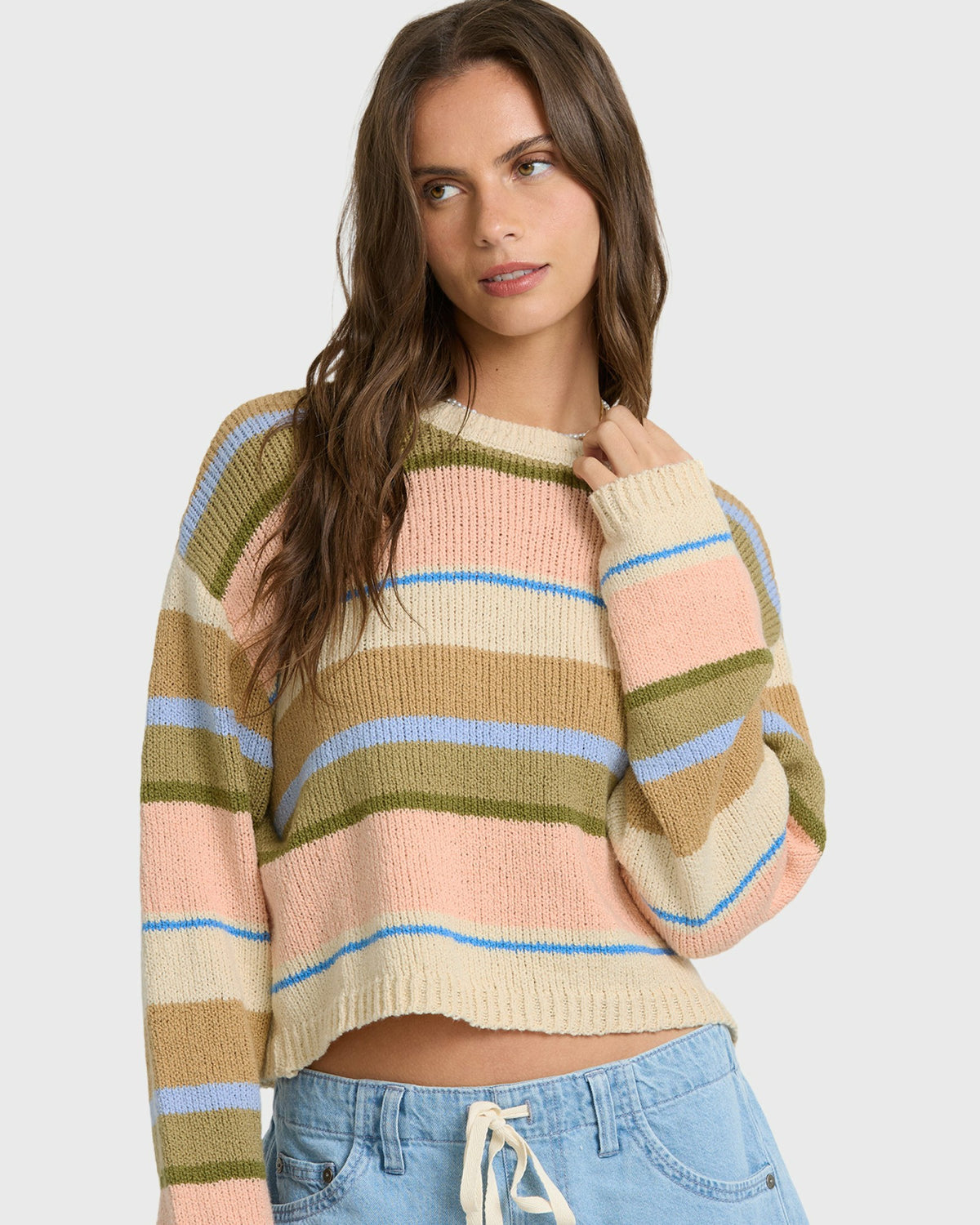Billabong Women's Bright Sol Sweater - Light Peach