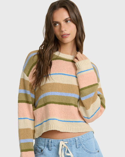 Billabong Women's Bright Sol Sweater - Light Peach