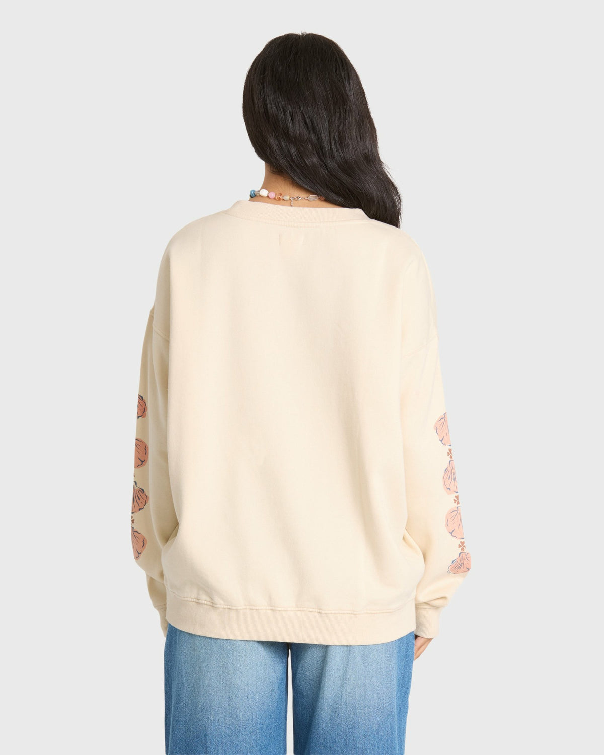 Billabong Women's Ride In Crewneck Sweatshirt - White Cap