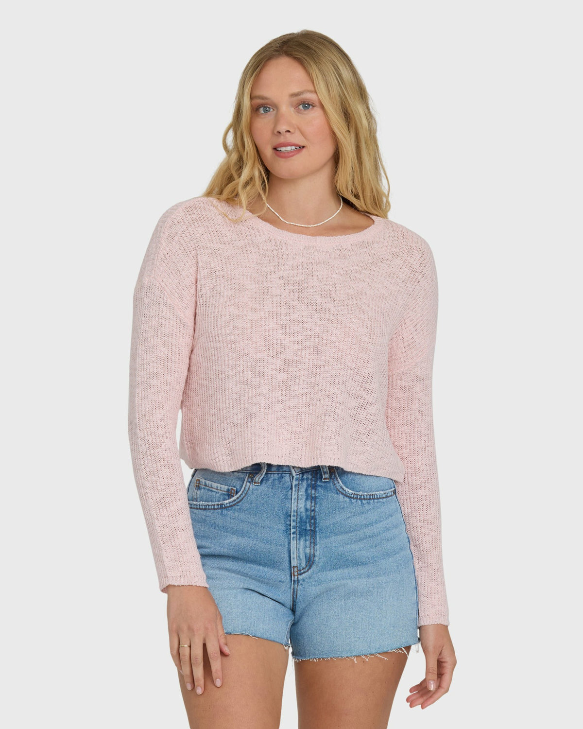 Billabong Women's Daze Time Crewneck Sweater - Rosewater