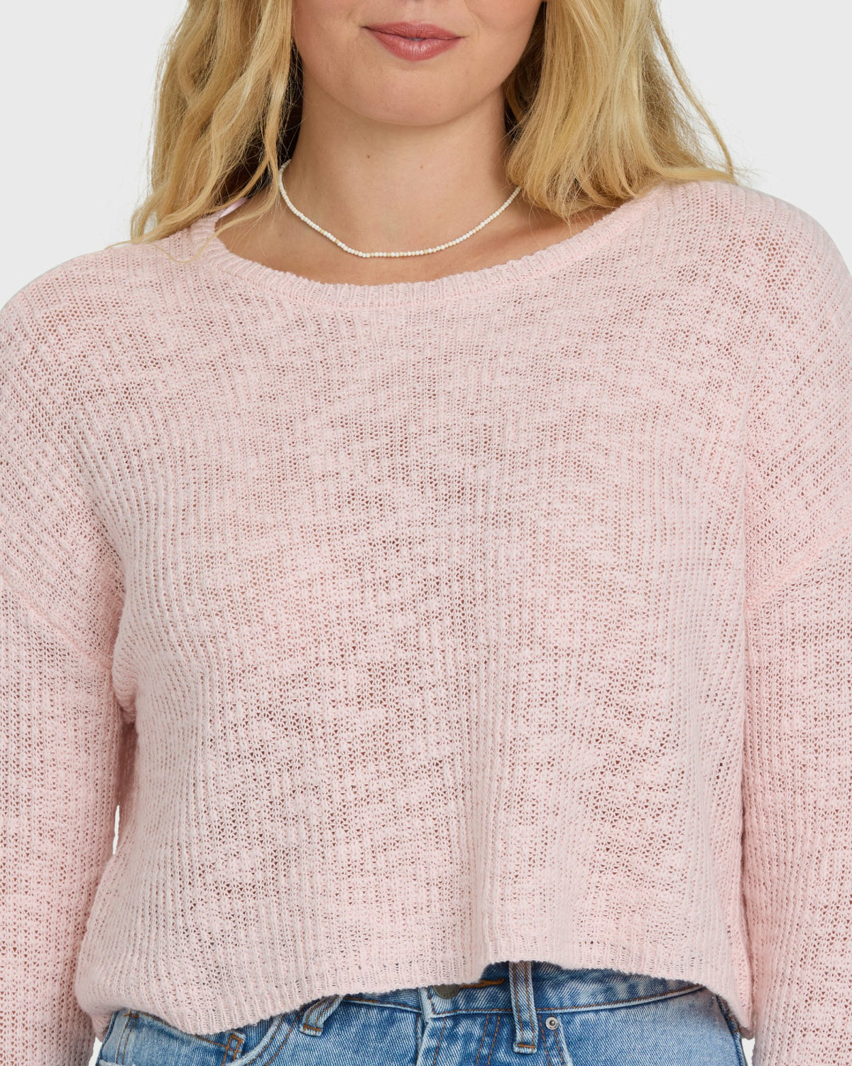 Billabong Women's Daze Time Crewneck Sweater - Rosewater