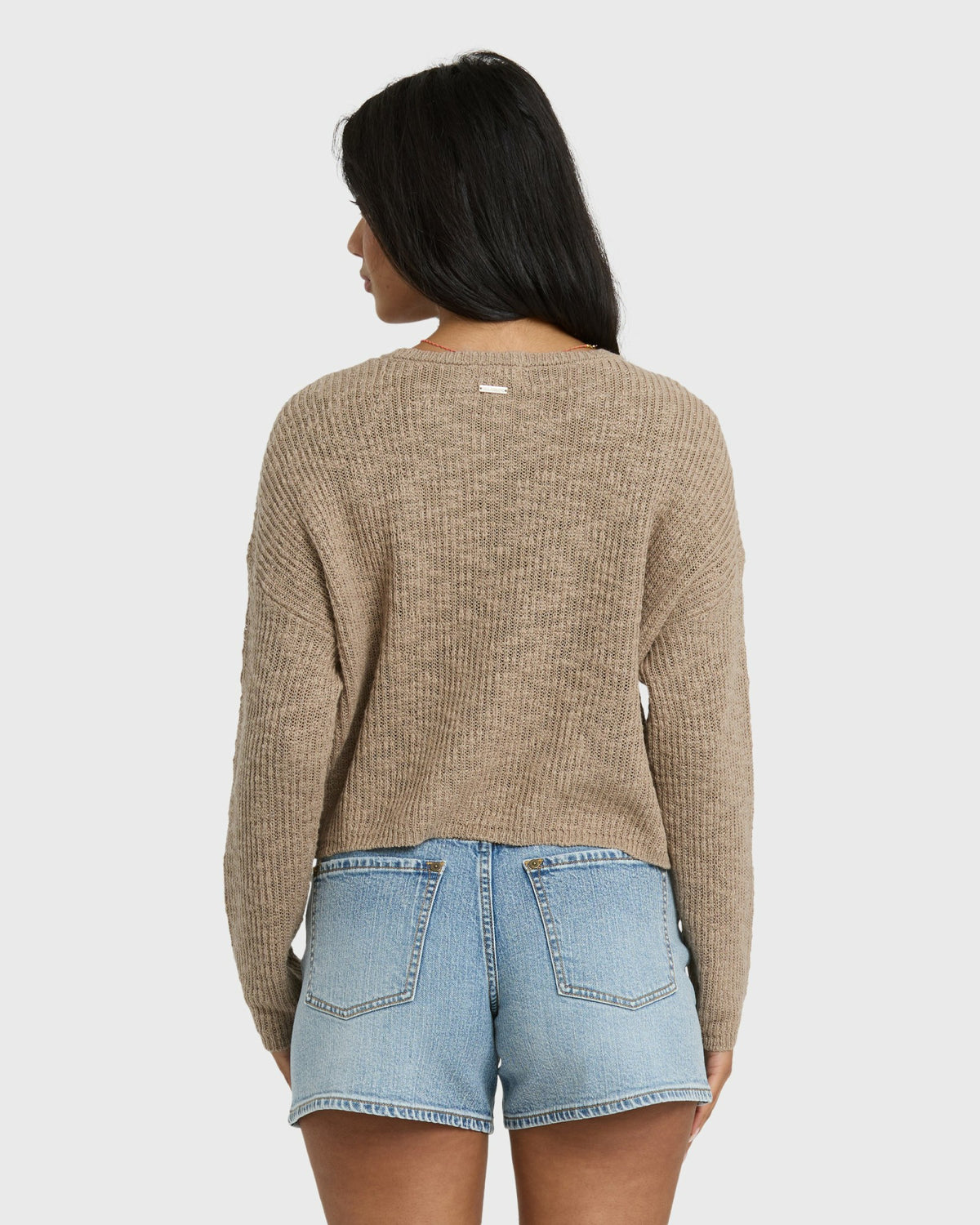 Billabong Women's Daze Time Crewneck Sweater - Oatmeal