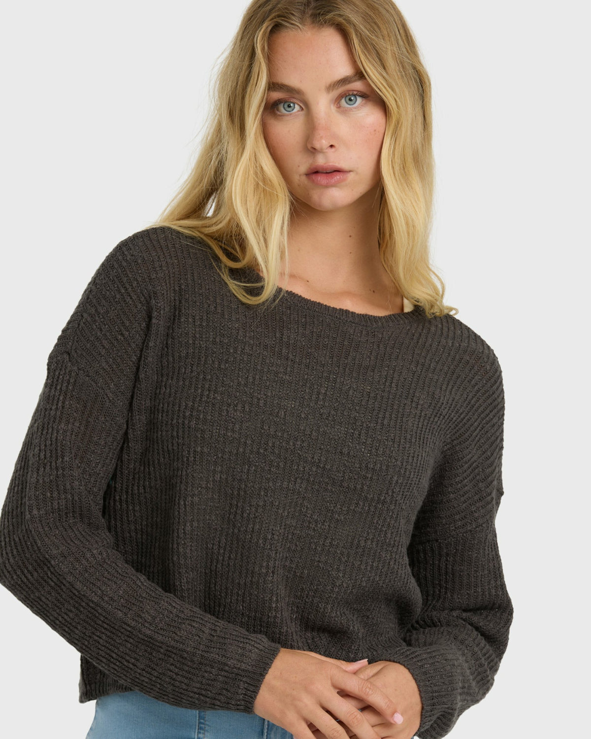 Billabong Women's Daze Time Sweater - Black Sands