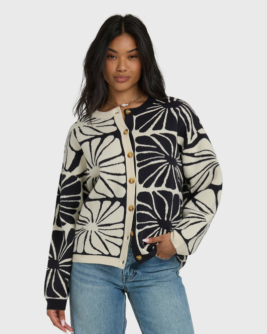 Billabong Women's Overheated Cardi - Black Sands
