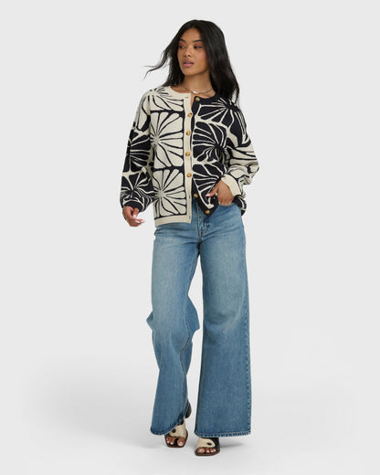 Billabong Women's Overheated Cardi - Black Sands