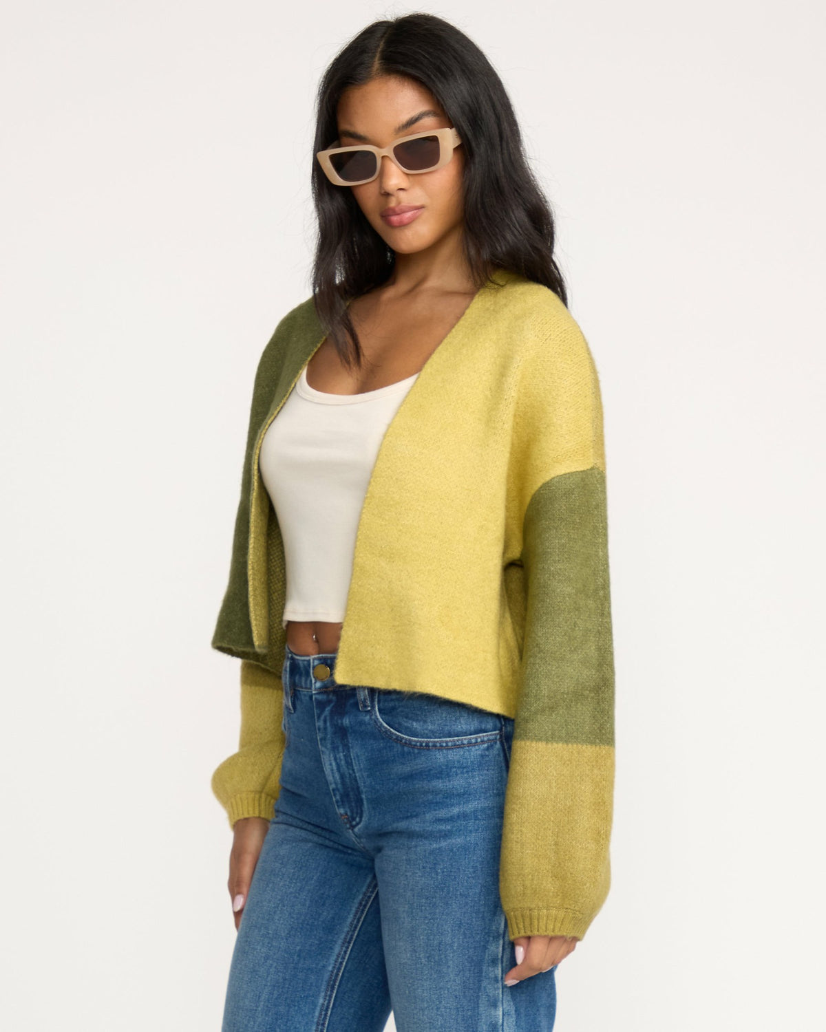 Billabong Women's Block Out Cardigan - Green Tea