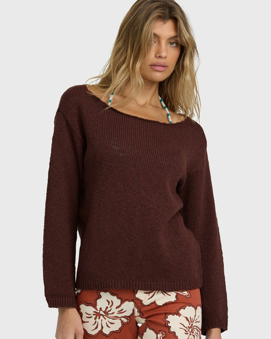 Billabong Women's Ellipse Sweater - Teak