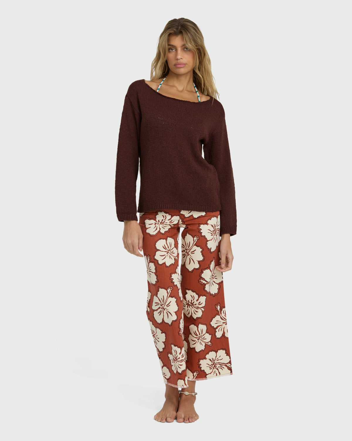 Billabong Women's Ellipse Sweater - Teak