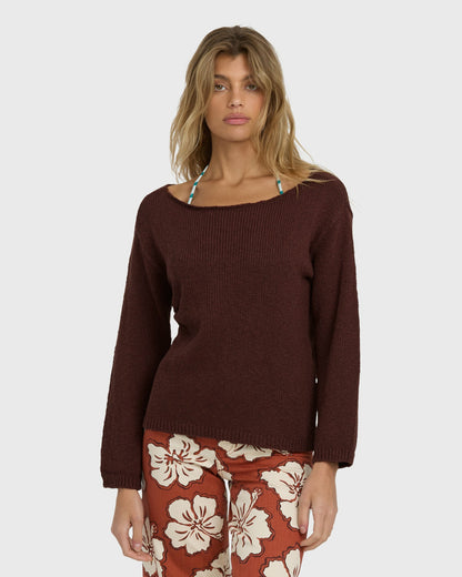 Billabong Women's Ellipse Sweater - Teak