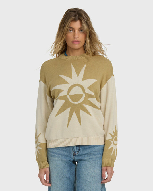 Billabong Women's Reverse Heat Sweater - Green Ash