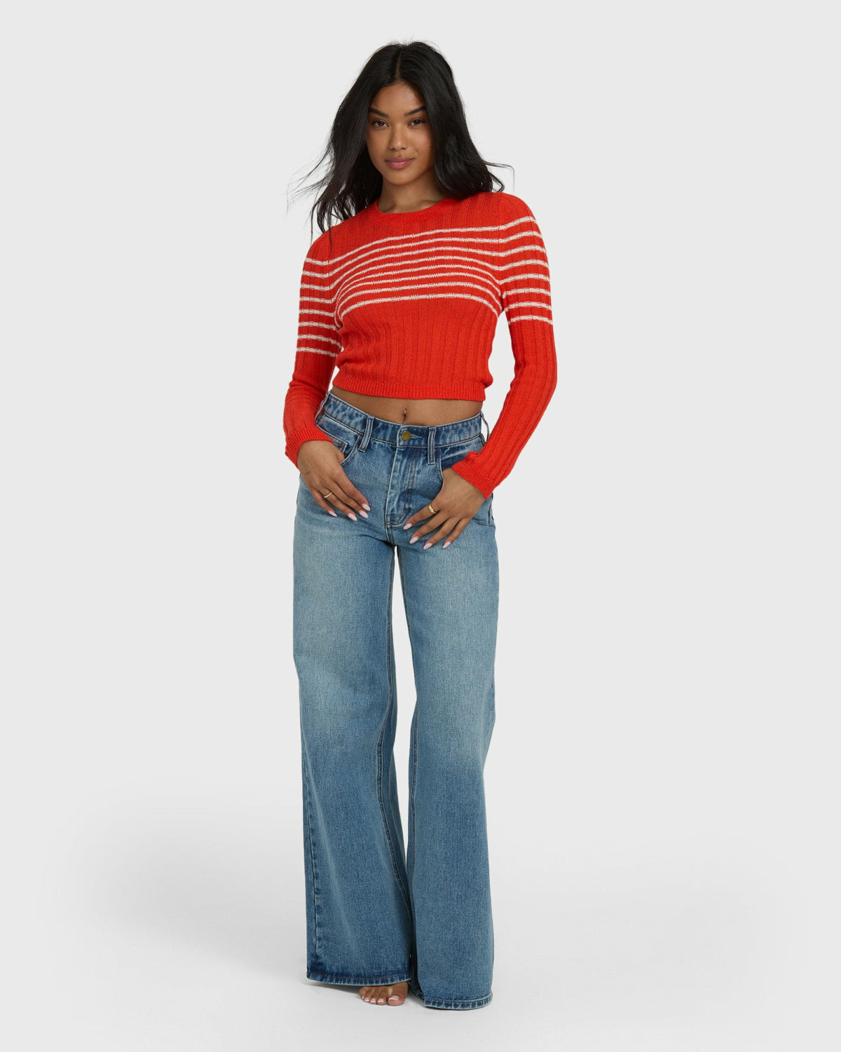 Billabong Women's Clare Sweater - Red Aloha