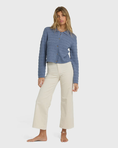 Billabong Women's Ayla Sky Sweater - Stone Blue