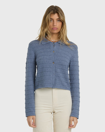 Billabong Women's Ayla Sky Sweater - Stone Blue