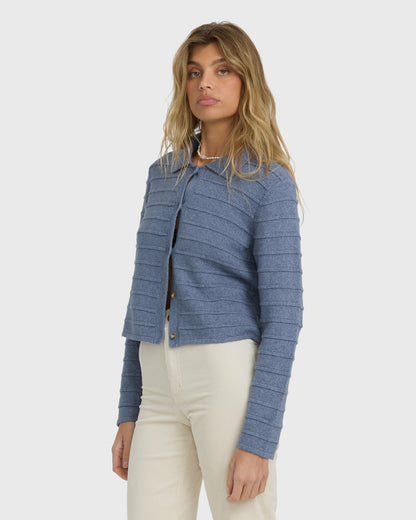 Billabong Women's Ayla Sky Sweater - Stone Blue