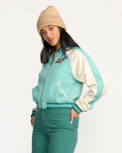 Billabong Women's Dream Vacation Souvenir Jacket - Misty Blue