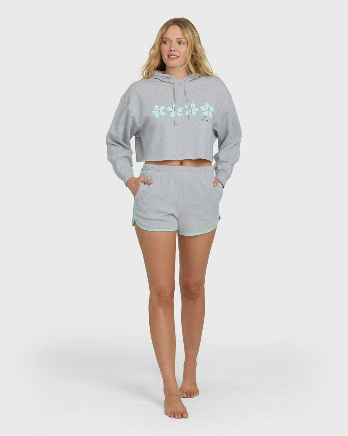 Billabong Women's Palmer Fleece Shorts - Heather Gray