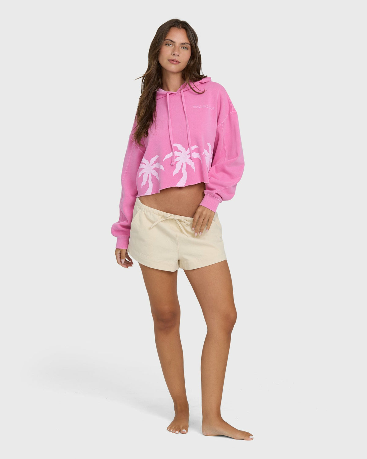 Billabong Women's Low Tide Solid Woven Shorts - White Cap