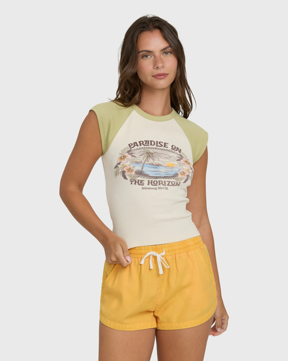 Billabong Women's Road Trippin Elastic Waist Shorts - Sun Kissed