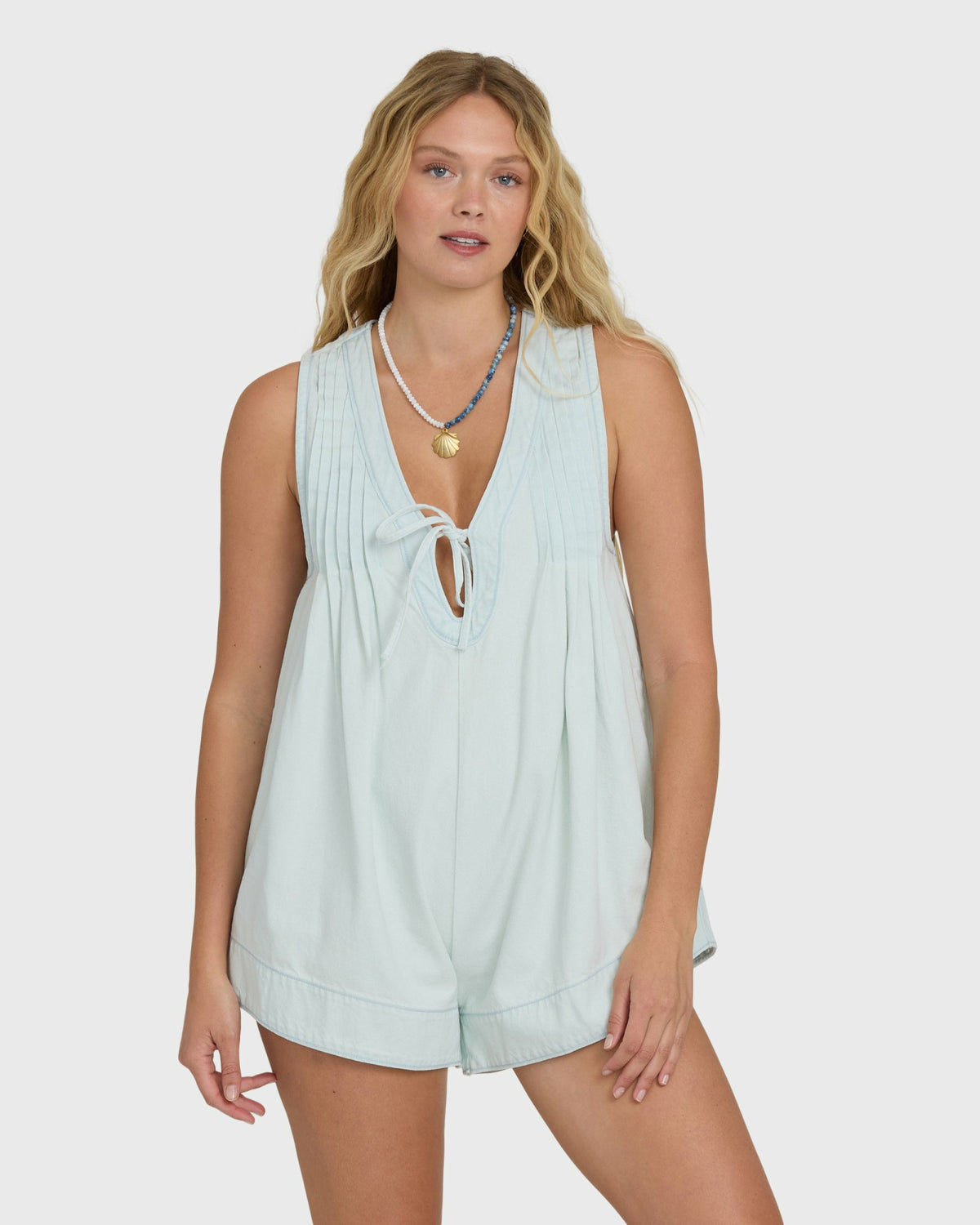 Billabong Women's June Saltwashed Romper - Clearwater