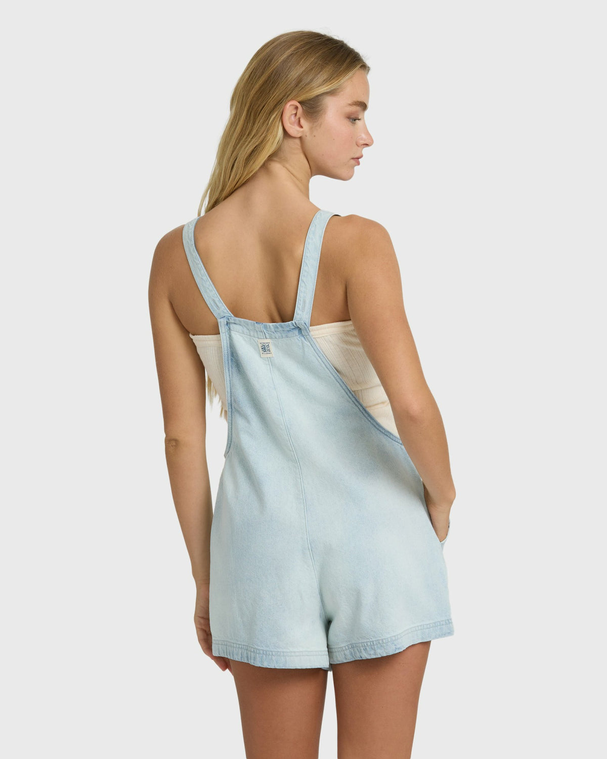Billabong Women's Beach Crush Denim Overalls - Blue Mist