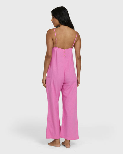 Billabong Women's Day To Day Romper - Party Pink