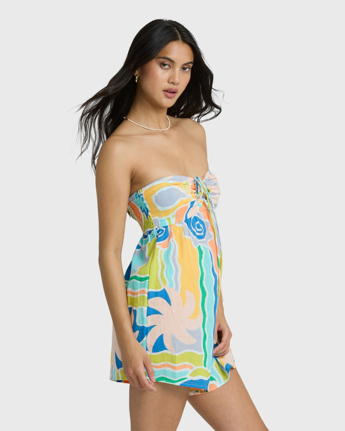 Billabong Women's So Groovy Romper - Blue Multi